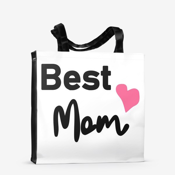 Сумка-шоппер «Надпись "Лучшая мама", леттеринг »