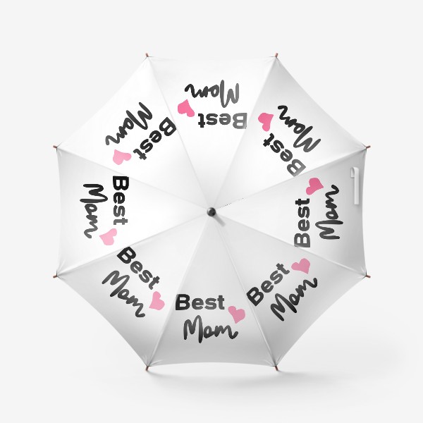 Зонт «Надпись "Лучшая мама", леттеринг »