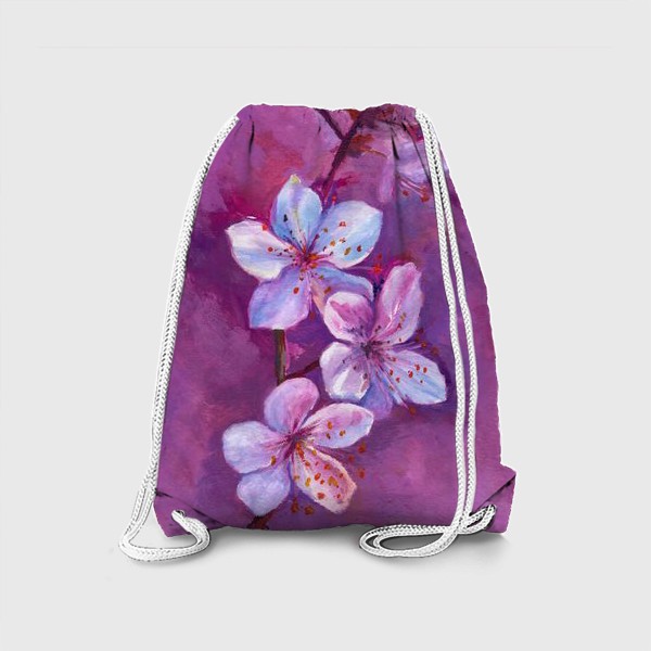 Рюкзак «цветы на живописном фоне»