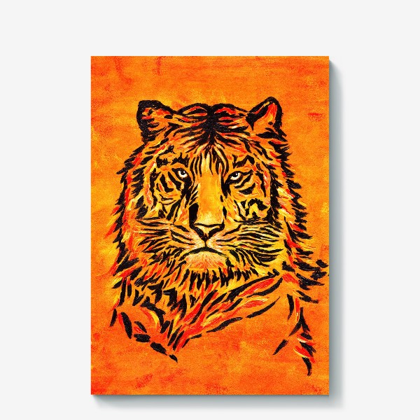 Холст «Мудрый тигр »