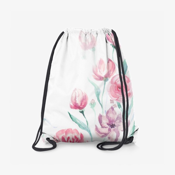 Рюкзак «цветы акварель»