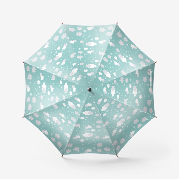 Зонт «Облака бирюзовый»