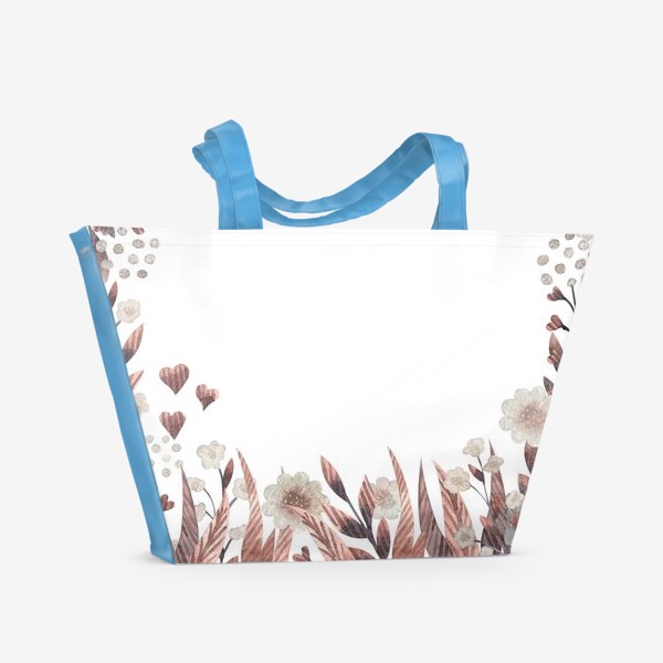 Пляжная сумка «Осенние цветы»