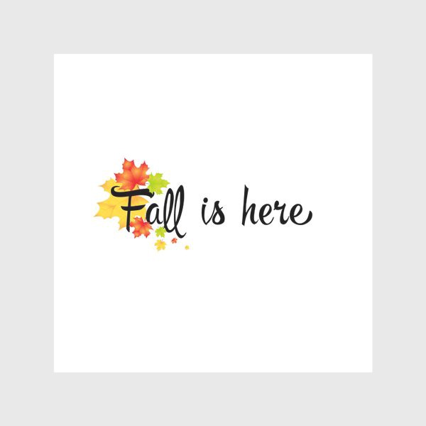 Скатерть «Fall is here (осень здесь)»