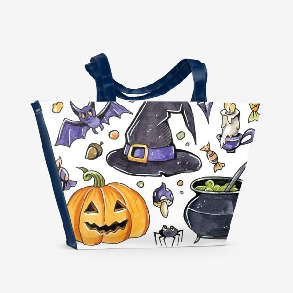 Пляжная сумка «Принт Хеллоуин»