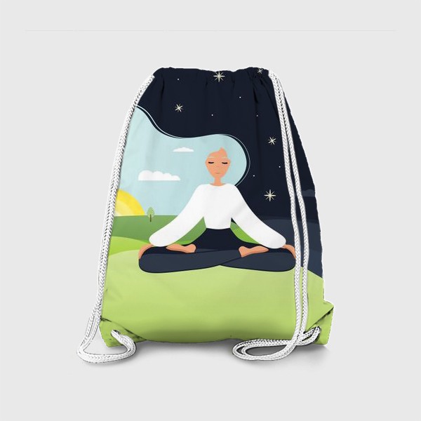 Рюкзак «Йога. День и ночь. Медитация. »