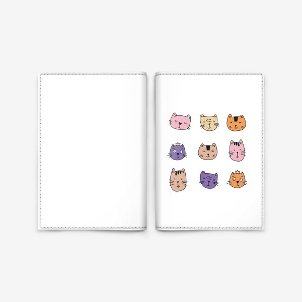 Обложка для паспорта «Котики»