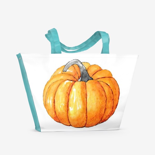 Пляжная сумка «Оранжевая тыква»