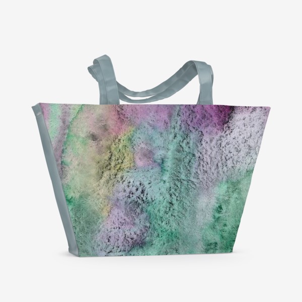 Пляжная сумка «Акварельная абстракция в стиле гранж»
