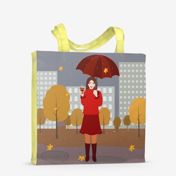 Сумка-шоппер «Девушка под зонтом»