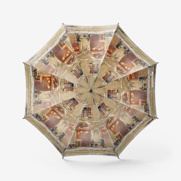 Зонт &laquo;Городской скетч Архитектура Флоренции Город Европы Пастель&raquo;