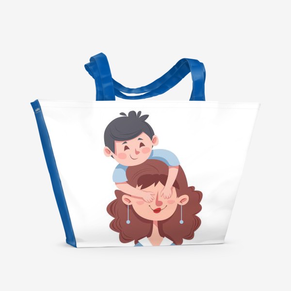 Пляжная сумка «Мама и сын»