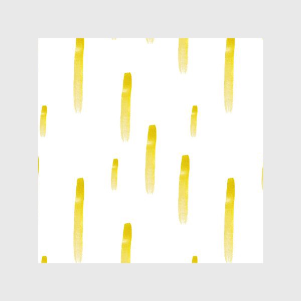 Шторы «Абстрактные желтые акварельные пятна»