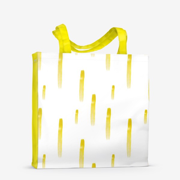 Сумка-шоппер «Абстрактные желтые акварельные пятна»