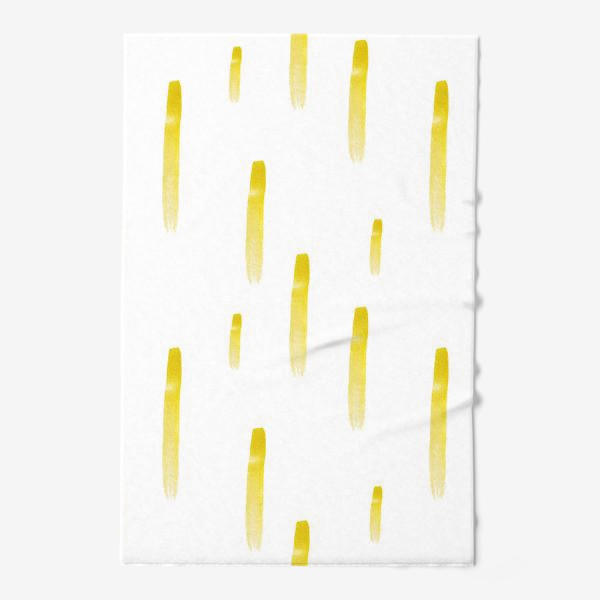 Полотенце «Абстрактные желтые акварельные пятна»