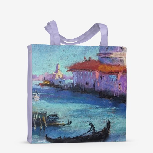 Сумка-шоппер «Венеция Городской скетч пастелью Архитектура Европы»