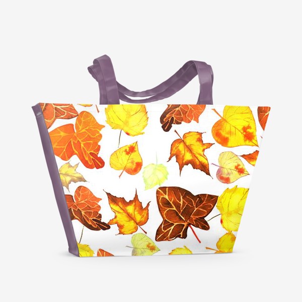 Пляжная сумка «желтые листья»