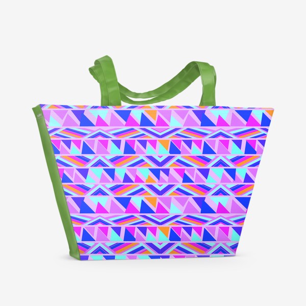 Пляжная сумка «геометрия в полосках»