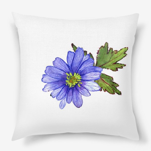 Подушка «синие цветы»