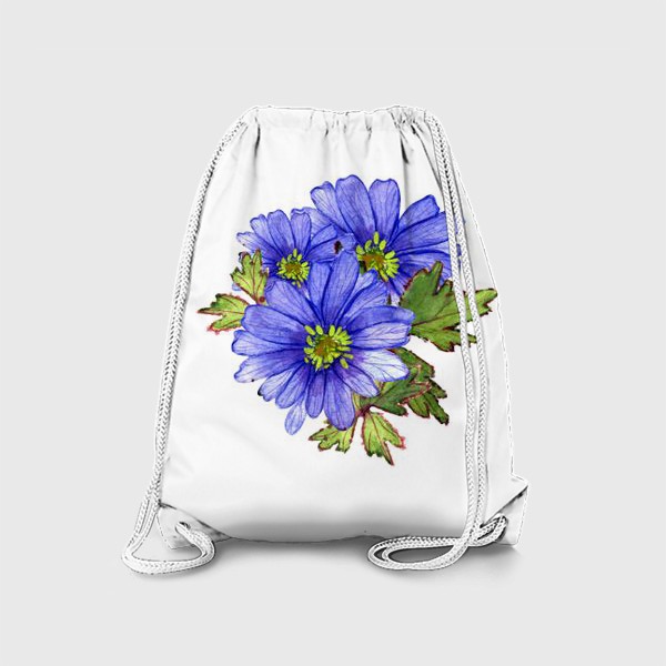Рюкзак «синие цветы»