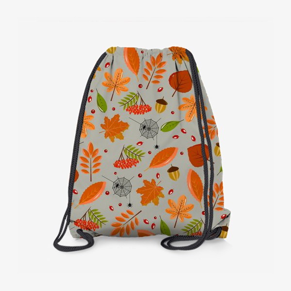 Рюкзак «осенние листья и паутинка»