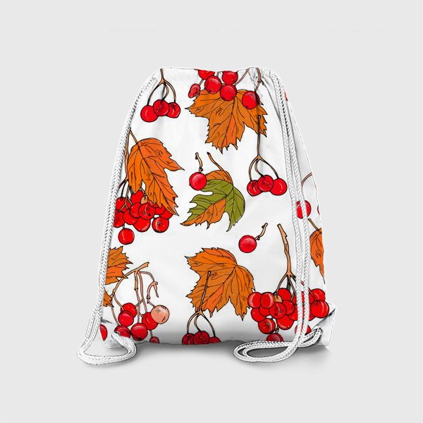 Рюкзак «калина ягоды и листья»
