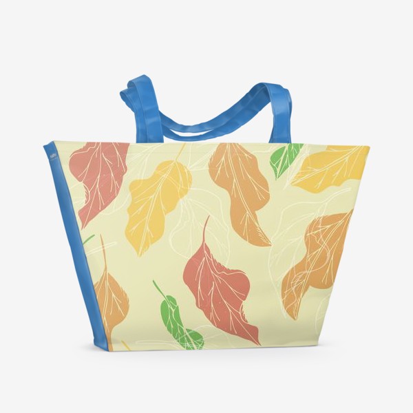 Пляжная сумка «цветные листья»