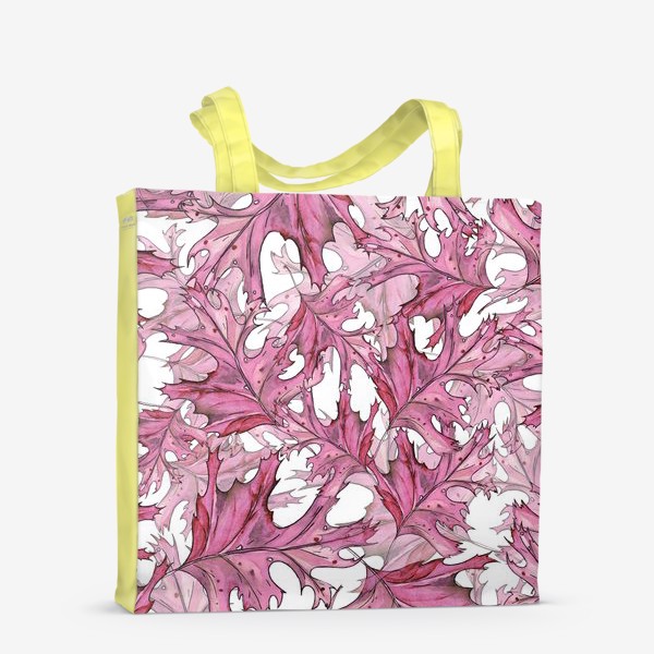 Сумка-шоппер «розовые листья»
