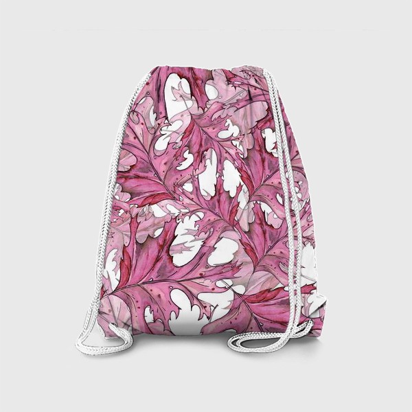 Рюкзак «розовые листья»