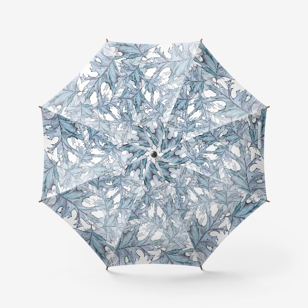 Зонт «голубые листья»