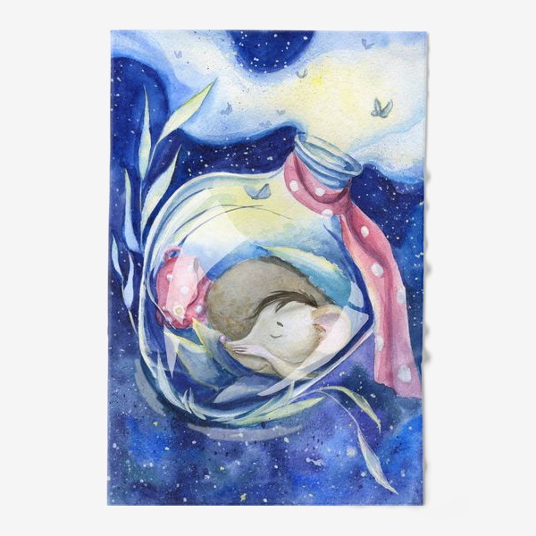 Полотенце «Милая спящая мышка»