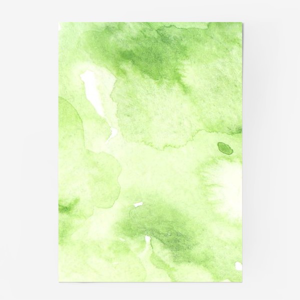 Постер «Акварель абстракция зеленое пятно. »
