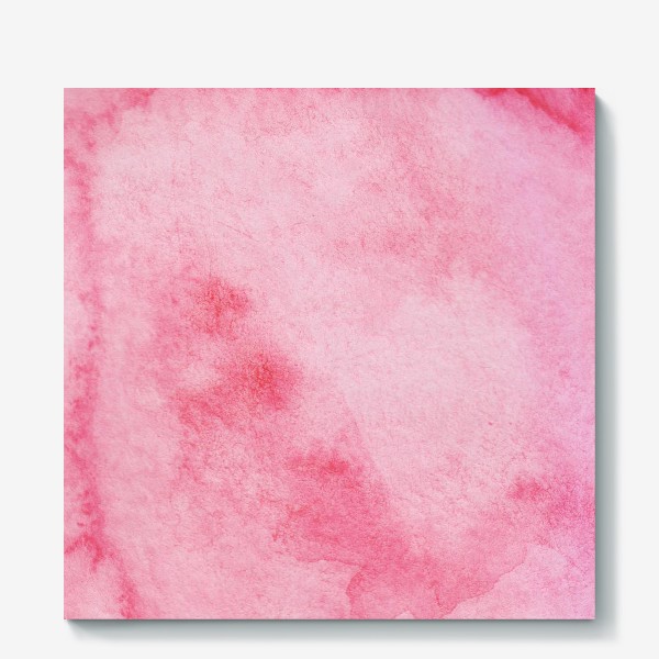 Холст «Акварель абстракция розовое пятно. »