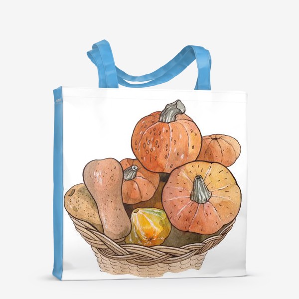 Сумка-шоппер «Оранжевые тыквы»