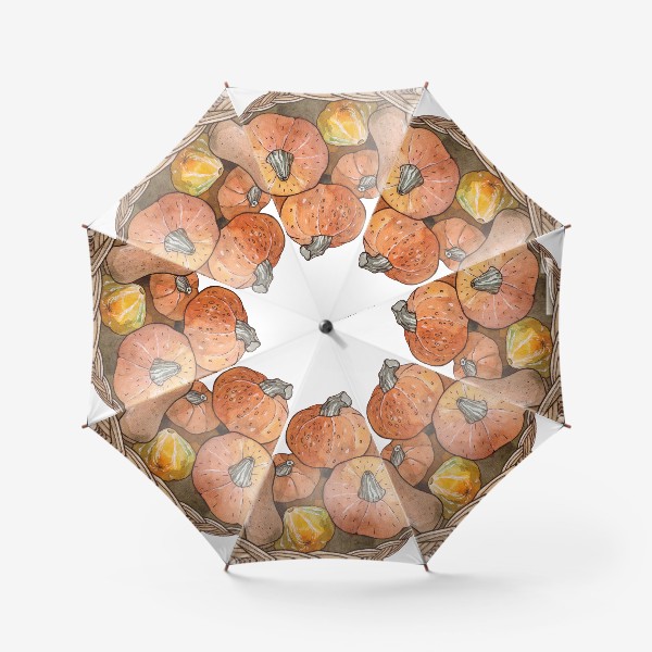 Зонт «Оранжевые тыквы»