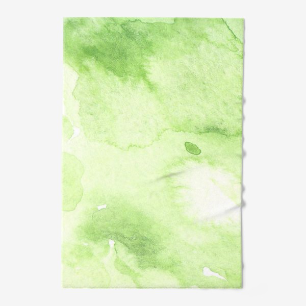 Полотенце «Акварель абстракция зеленое пятно. »
