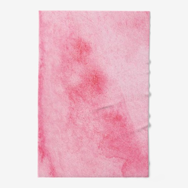Полотенце «Акварель абстракция розовое пятно. »