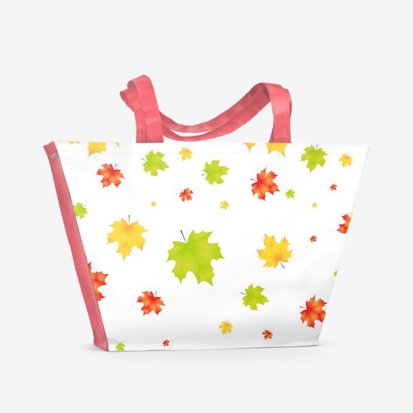 Пляжная сумка «Листопад кленовых листьев»