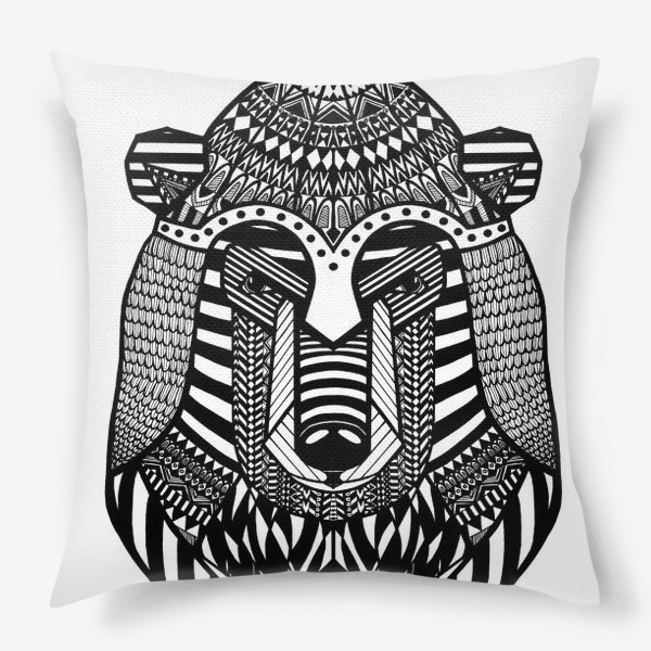 Подушка «Медведь в шлеме»