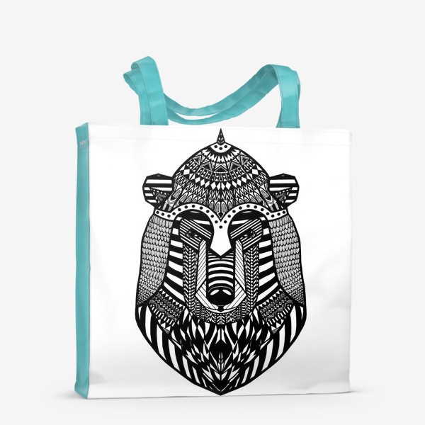 Сумка-шоппер «Медведь в шлеме»