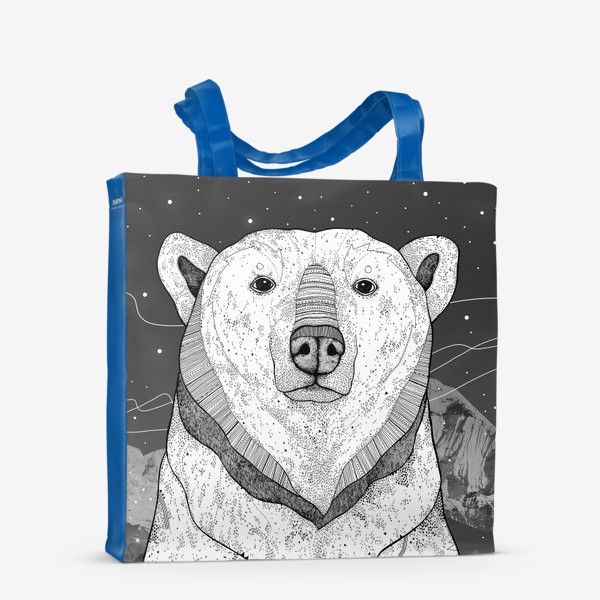 Сумка-шоппер «Белый медведь. Мишка полярный. »
