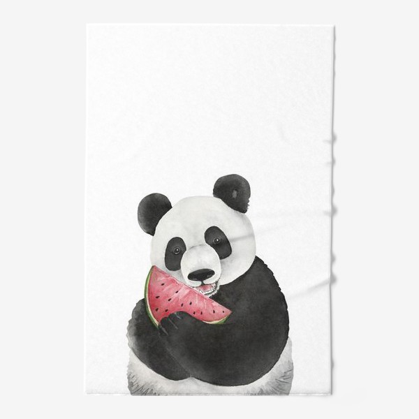 Полотенце «милый мишка панда с долькой арбуза »