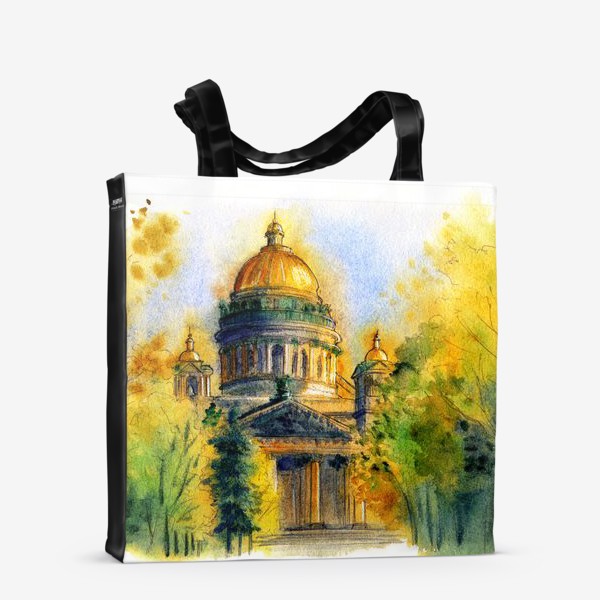 Сумка-шоппер &laquo;Осенний Исаакиевский собор, Санкт-Петербург&raquo;