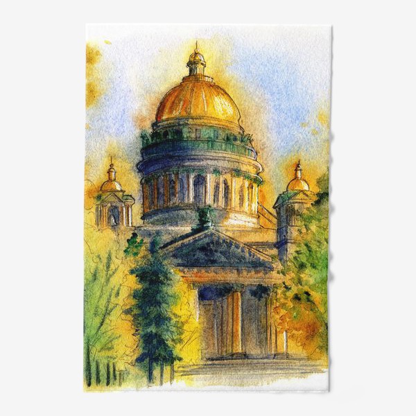 Полотенце «Осенний Исаакиевский собор, Санкт-Петербург»
