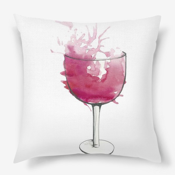 Подушка &laquo;Розовое вино&raquo;