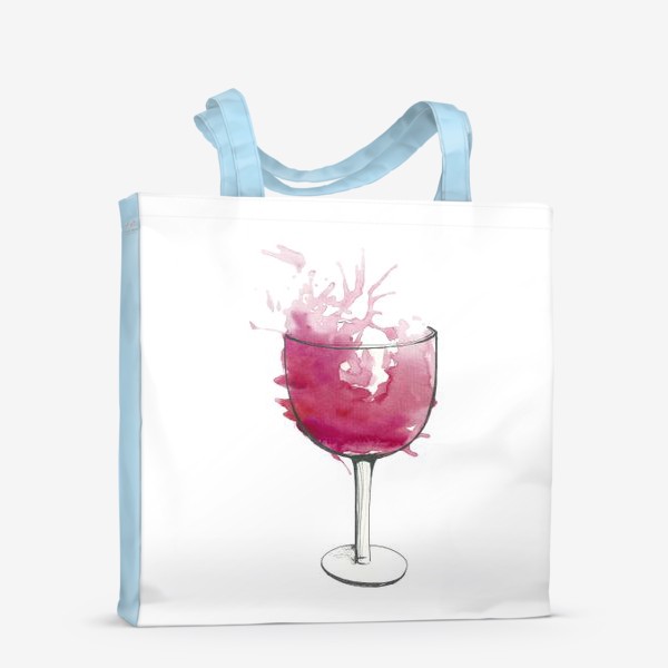 Сумка-шоппер «Розовое вино»