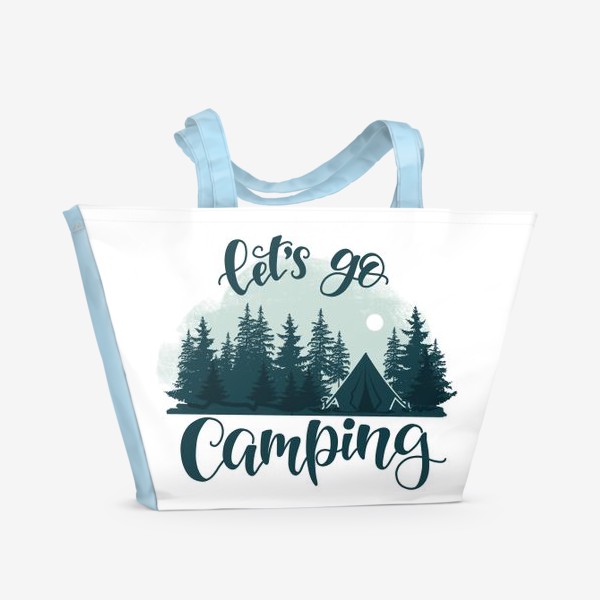 Пляжная сумка «Let's go Camping»