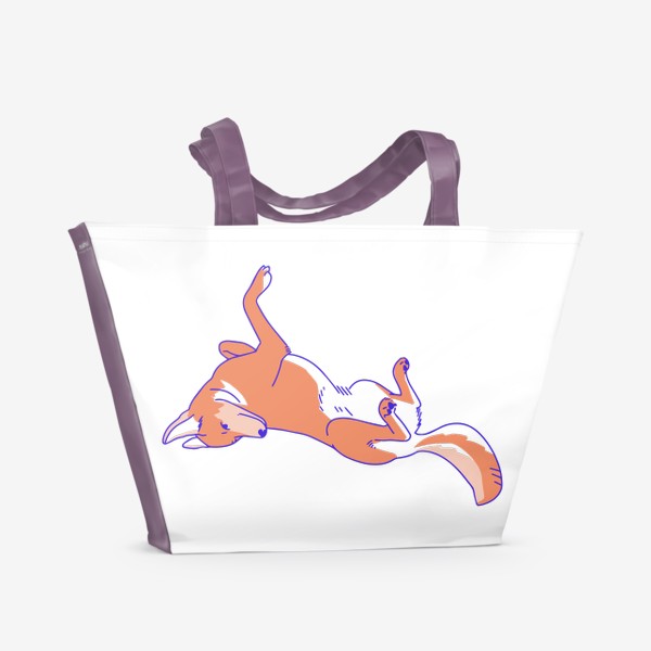 Пляжная сумка «Собака, которая умеет одыхать»