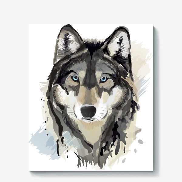 Холст «волк»