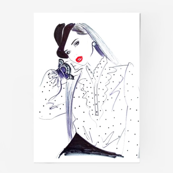 Постер «Модная девушка»